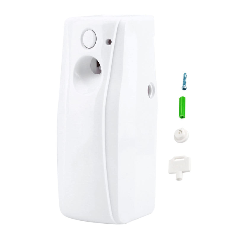 Automatic Adjustable Fragrance Dispenser, Indoor Wall-Mounted Automatic Air Freshener Auto Fragrance Aerosol Dispenser Automatic Spray with Light Sensor