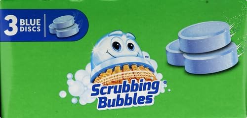 Scrubbing Bubbles Toilet Tablets, Continuous Clean Toilet Drop Ins, Helps Keep Toilet Stain Free and Helps Prevent Limescale Buildup, 3 Count, Pack Of 1