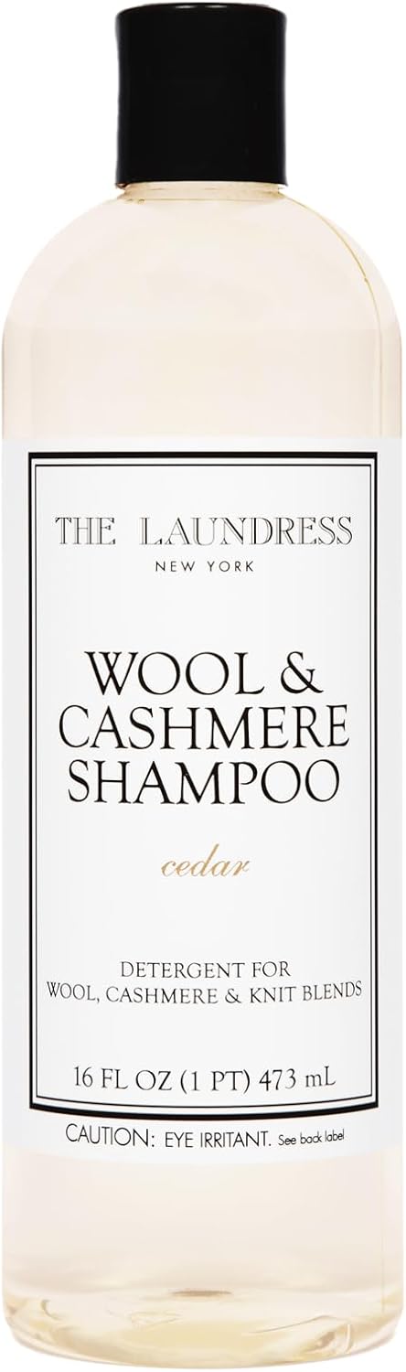 The Laundress Wool & Cashmere Shampoo, Double Concentrated, Cedar Scent, Wool Detergent, Wool Wash, Cashmere Shampoo, 16 Fl Oz