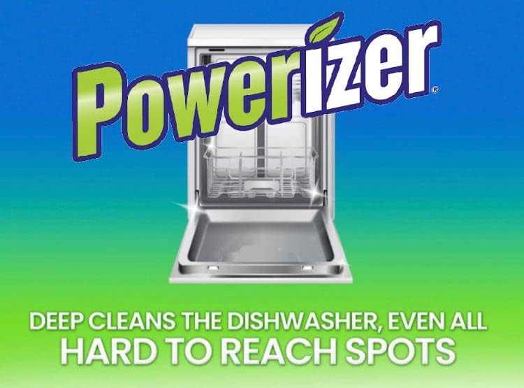 Powerizer Dishwasher Cleaner Descaler Pouches with Odor Control (5)