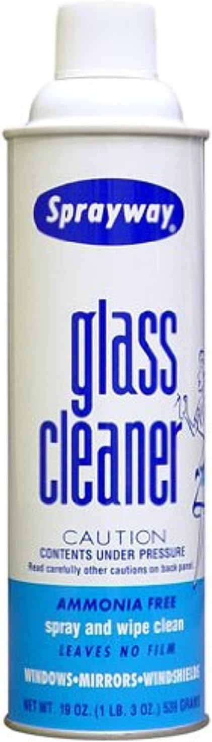 Sprayway Glass Cleaner Aerosol Spray, 19 oz (Packaging May Vary)