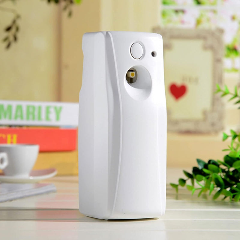 Automatic Adjustable Fragrance Dispenser, Indoor Wall-Mounted Automatic Air Freshener Auto Fragrance Aerosol Dispenser Automatic Spray with Light Sensor