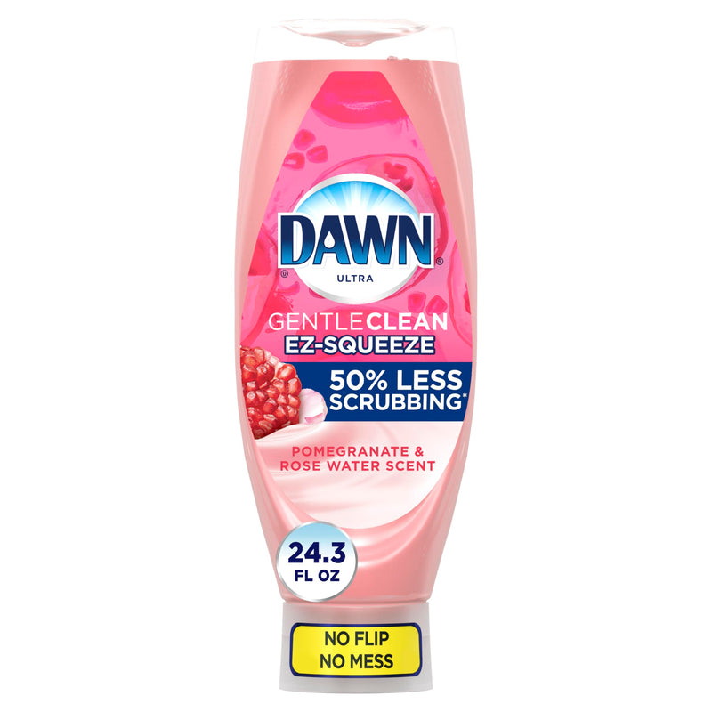 Dawn Gentle Clean EZ-Squeeze Dishwashing Liquid Dish Soap, Pomegranate and Rose Water Scent 24.3 fl oz