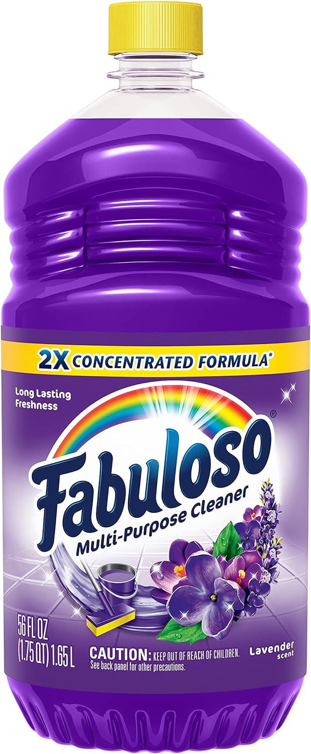 Fabuloso Multi-Purpose Cleaner & Floor Cleaner, 2X Concentrated, Lavender Scent, 56 fluid ounces