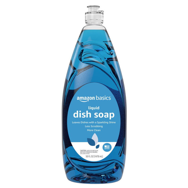 Amazon Basics Dish Soap, Fresh Scent, 50 Fl Oz, Pack of 1