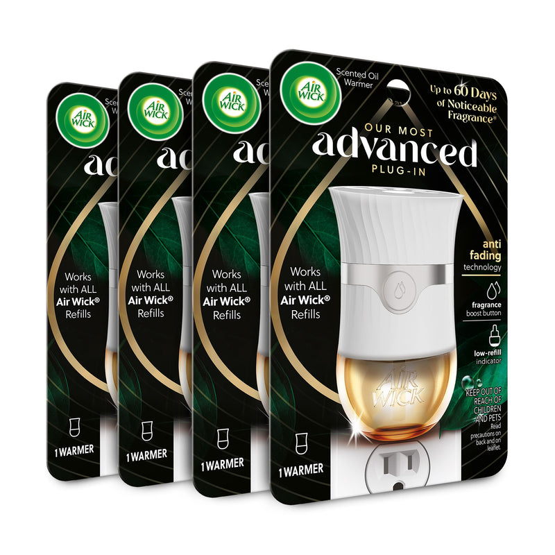 Air Wick Advanced Plug In Scented Oil Warmer, Advanced Gadget, Home Air Freshener (Pack of 4, Gadget Only, Refills Sold Separately)